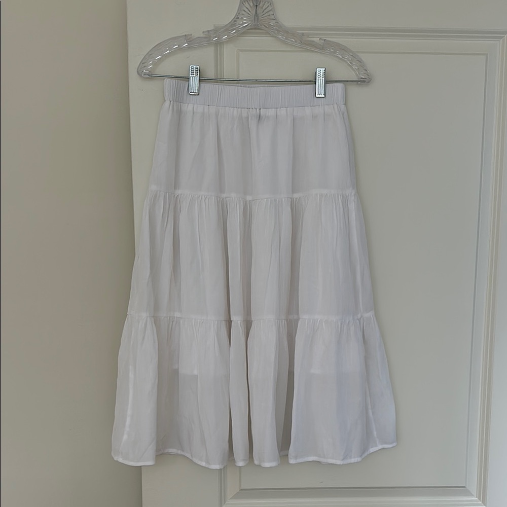 White Midi Skirt